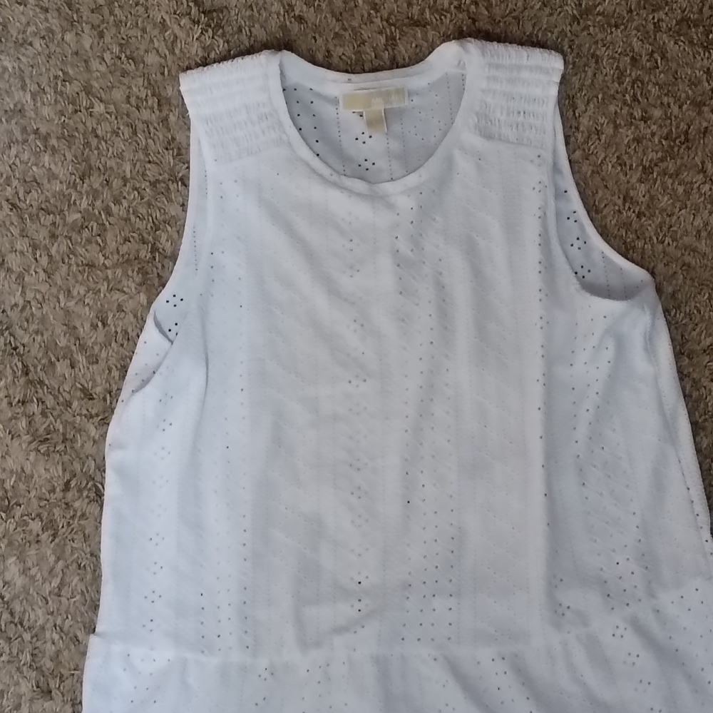 Michael Kors White Sleeveless Top